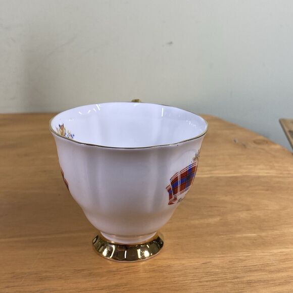 Vintage Windsor Bone China Royal Canadian Tartan Teacup & Saucer Made in England - Picture 10 of 16